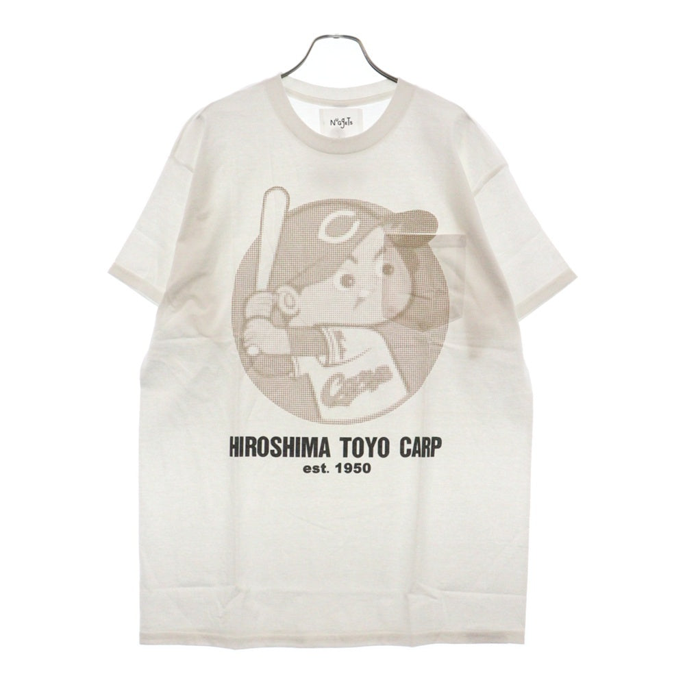 NuGgETS(ナゲッツ) ×広島カープ×Charcoal TOYO Carp SP S/S カープ坊や 半袖Tシャツ ホワイト