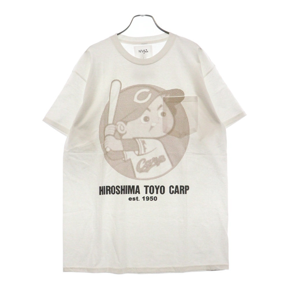 NuGgETS(ナゲッツ) ×広島カープ×Charcoal TOYO Carp SP S/S カープ坊や 半袖Tシャツ ホワイト