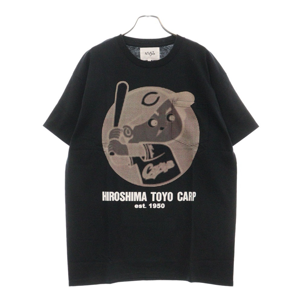 NuGgETS(ナゲッツ) ×広島カープ×Charcoal TOYO Carp SP S/S カープ坊や 半袖Tシャツ ブラック