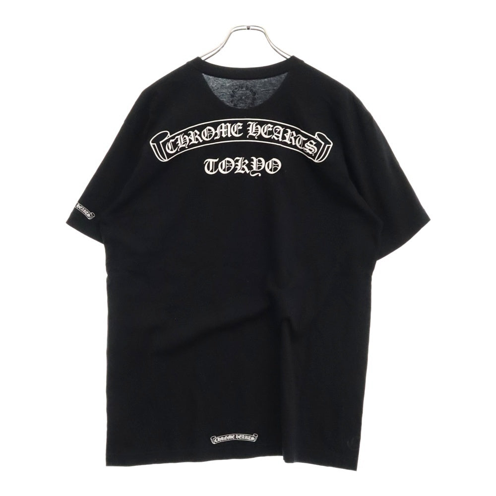 CHROME HEARTS(クロムハーツ) Tokyo Scroll Label Tee トーキョースクロールラベル半袖Tシャツ 東京限定 ブラック