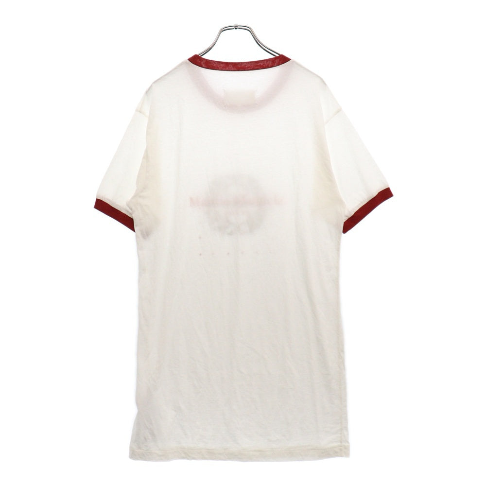 Martin Margiela 10(マルタンマルジェラ) LOVE フロント デザイン クルーネック 半袖Tシャツ カットソー ホワイト S50GC0639