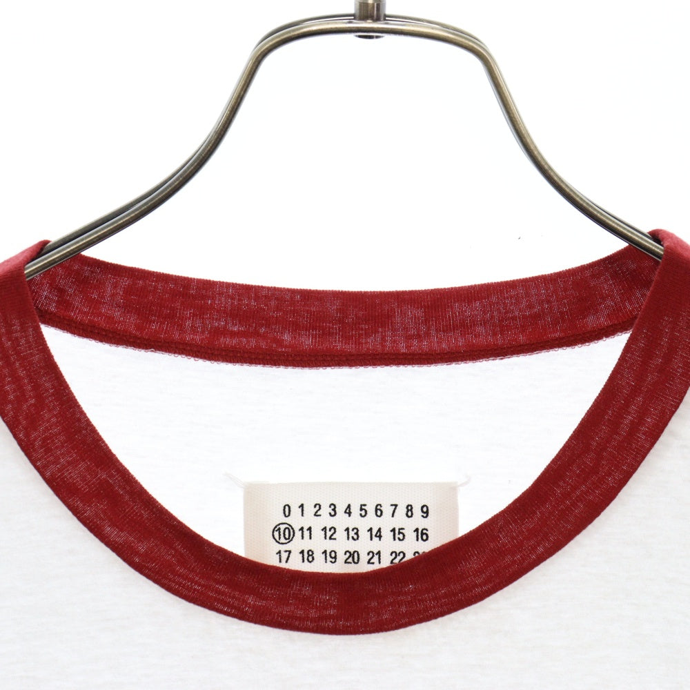 Martin Margiela 10(マルタンマルジェラ) LOVE フロント デザイン クルーネック 半袖Tシャツ カットソー ホワイト S50GC0639