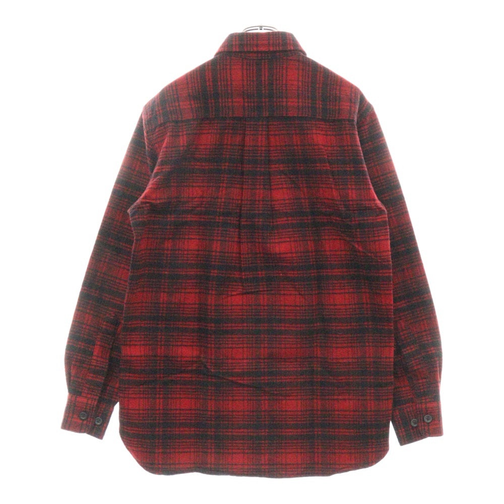 L.L.Bean(エルエルビーン) チェック柄 シャミークロス 長袖 コットンシャツ ブラック/レッド