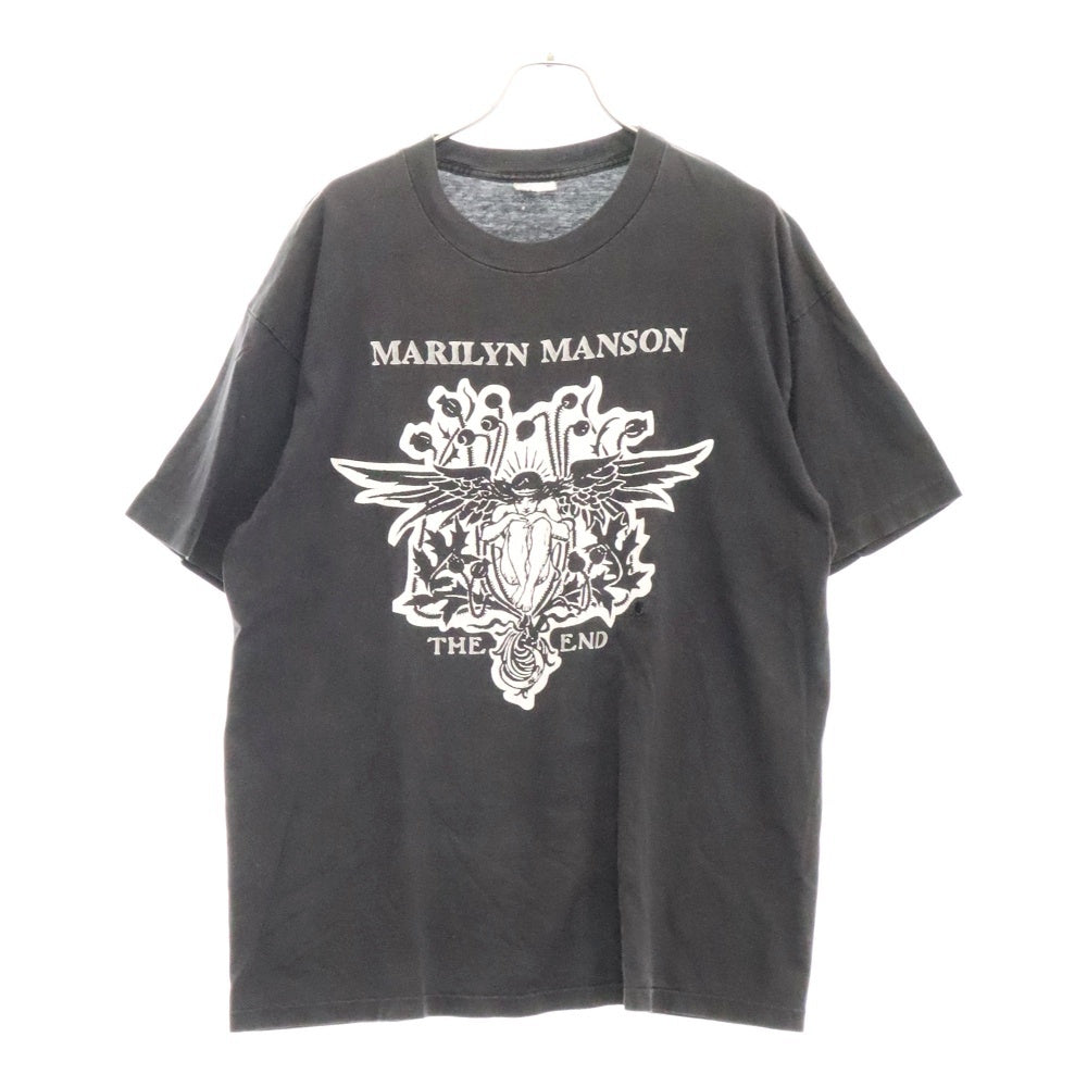 VINTAGE(ヴィンテージ) 90S MARILYN MANSON THE END TOUR マリリンマンソン ザ エンド ツアー グラフィックプリント 半袖Tシャツ ブラック winterlandタグ