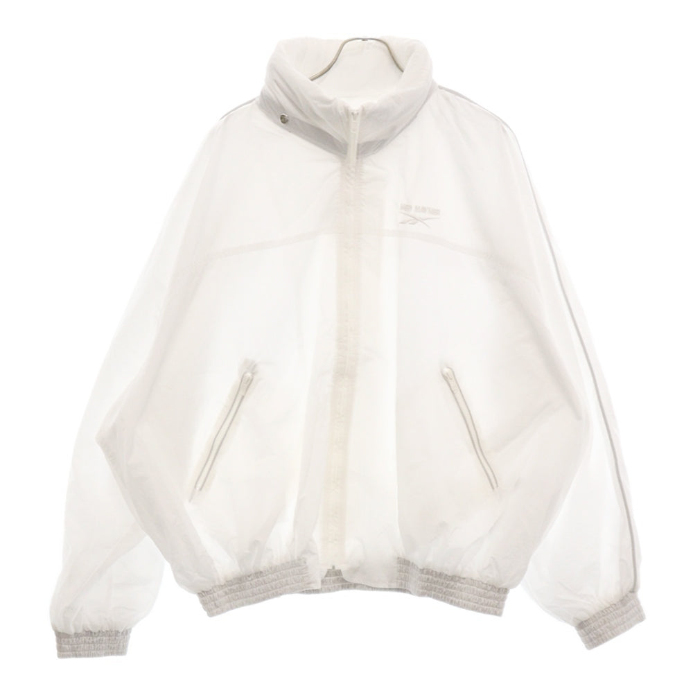 HED MAYNER(ヘドメイナー) 24SS ×Reebok HOODED JACKET リーボック フーデッド ナイロン ジップアップ ジャケット ホワイト RMBE001C99FAB