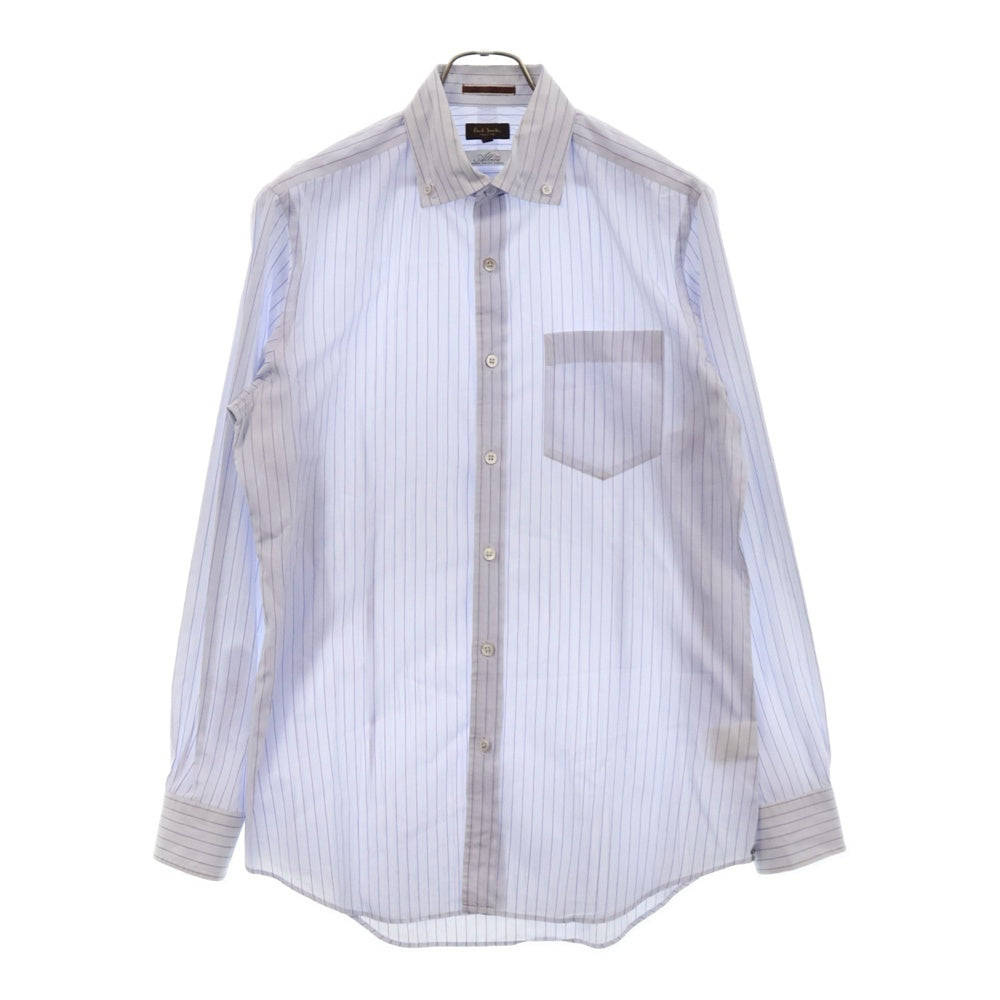 Paul Smith COLLECTION(ポールスミス コレクション) ボタンダウンストライプロングスリーブドレスシャツ ブルー