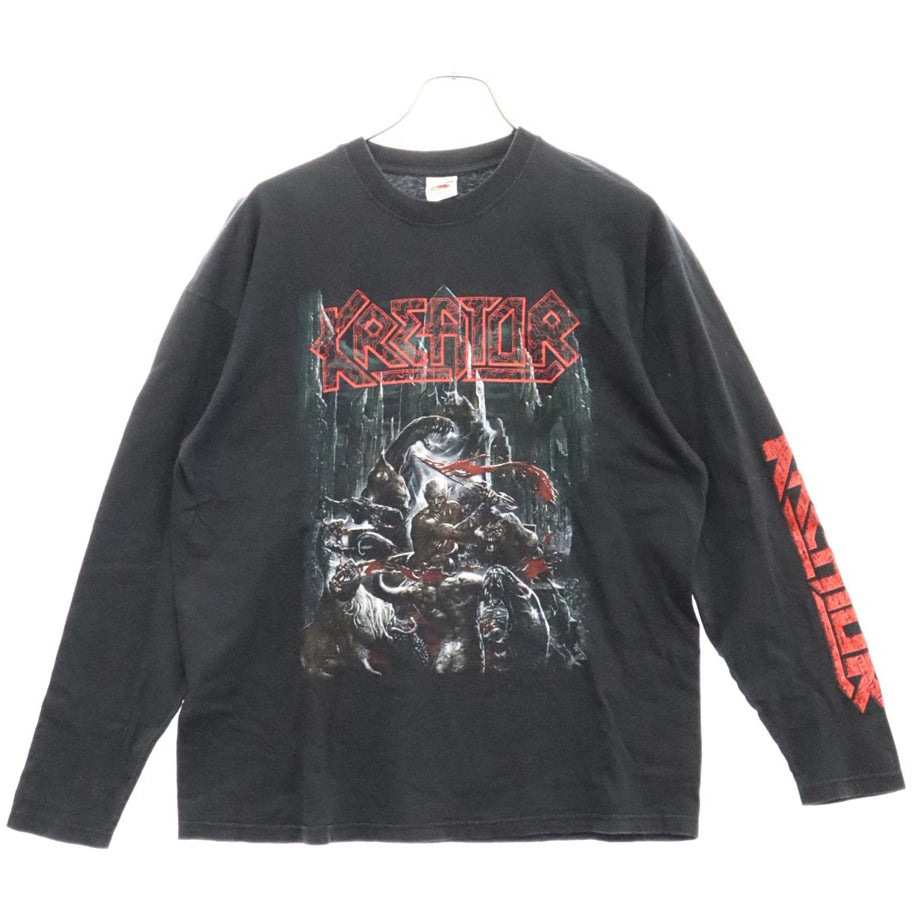 VINTAGE(ヴィンテージ) 90s KREATOR クリエーター バンド長袖Tシャツ カットソー ブラック