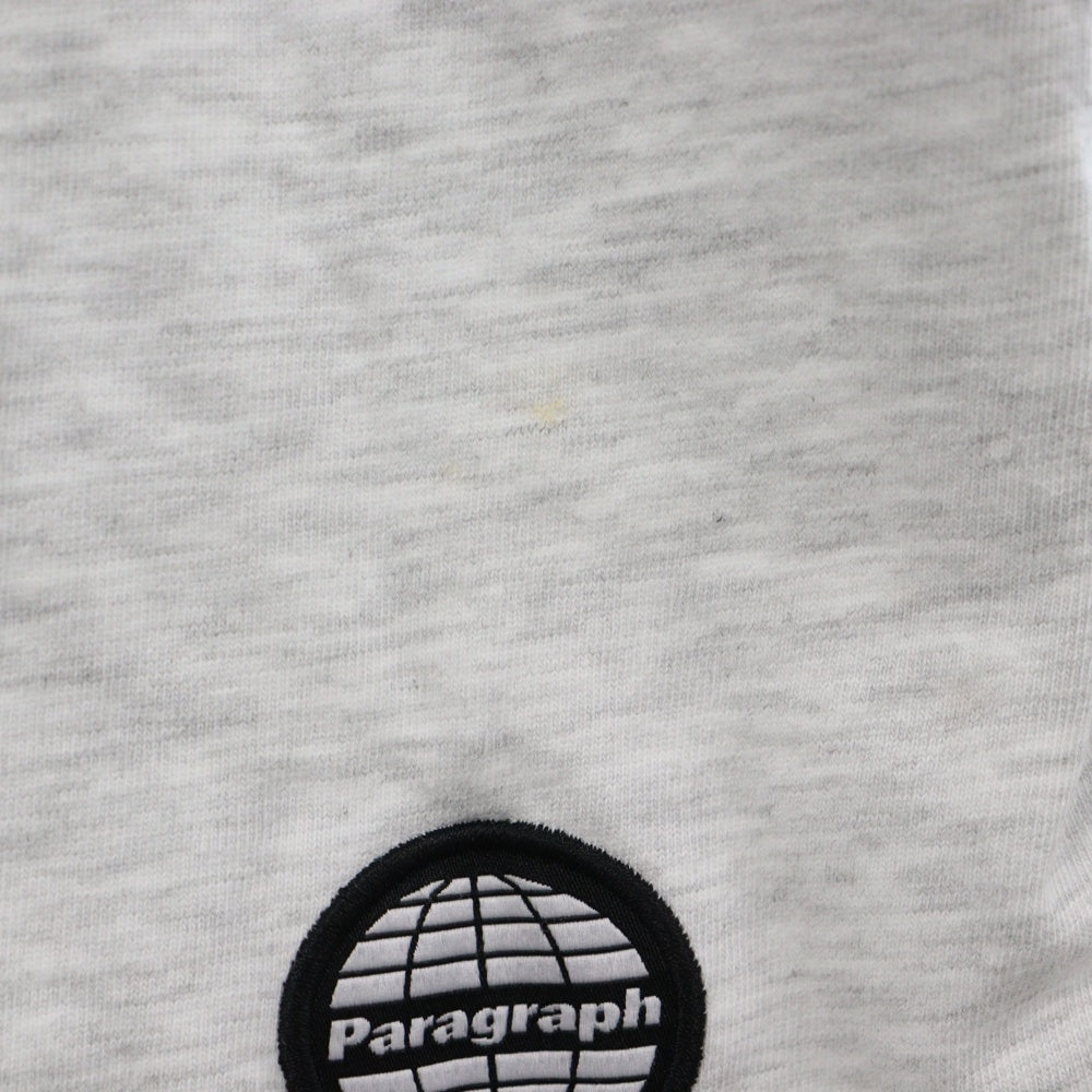 Paragraph(パラグラフ) オーバーサイズ プリント半袖Tシャツ グレー