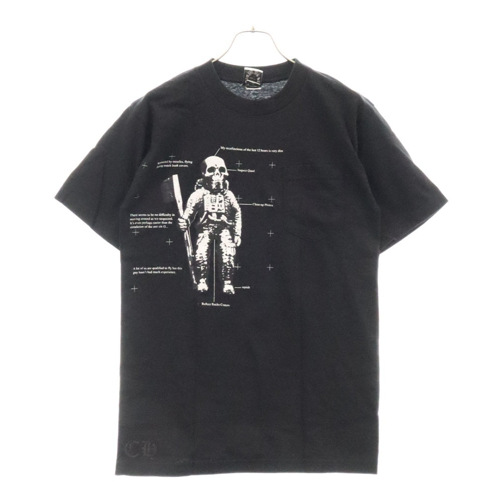 CHROME HEARTS(クロムハーツ) FOTI TEE フォティ スカルプリント クルーネック 半袖Tシャツ カットソー ブラック