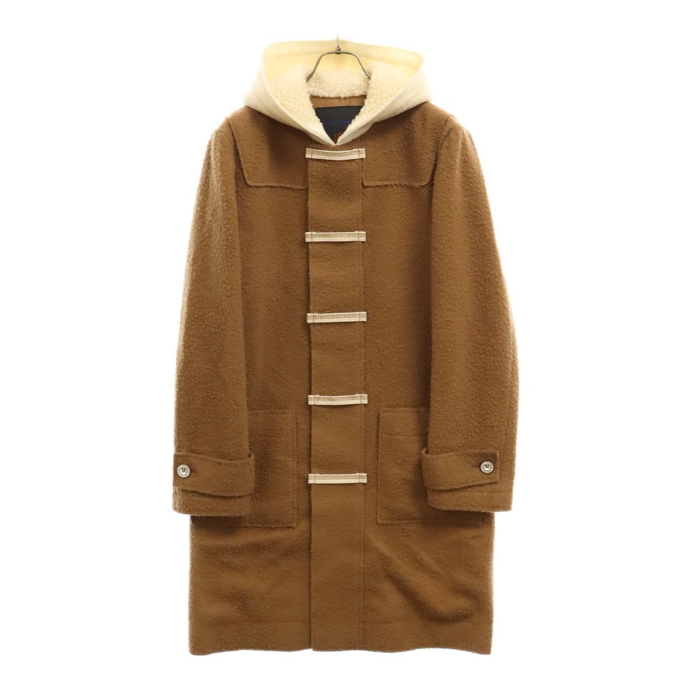 DOUBLE STANDARD CLOTHING(ダブルスタンダードクロージング) ピリング加工 フロントスナップ ウール ダッフルコート ブラウン 7745053