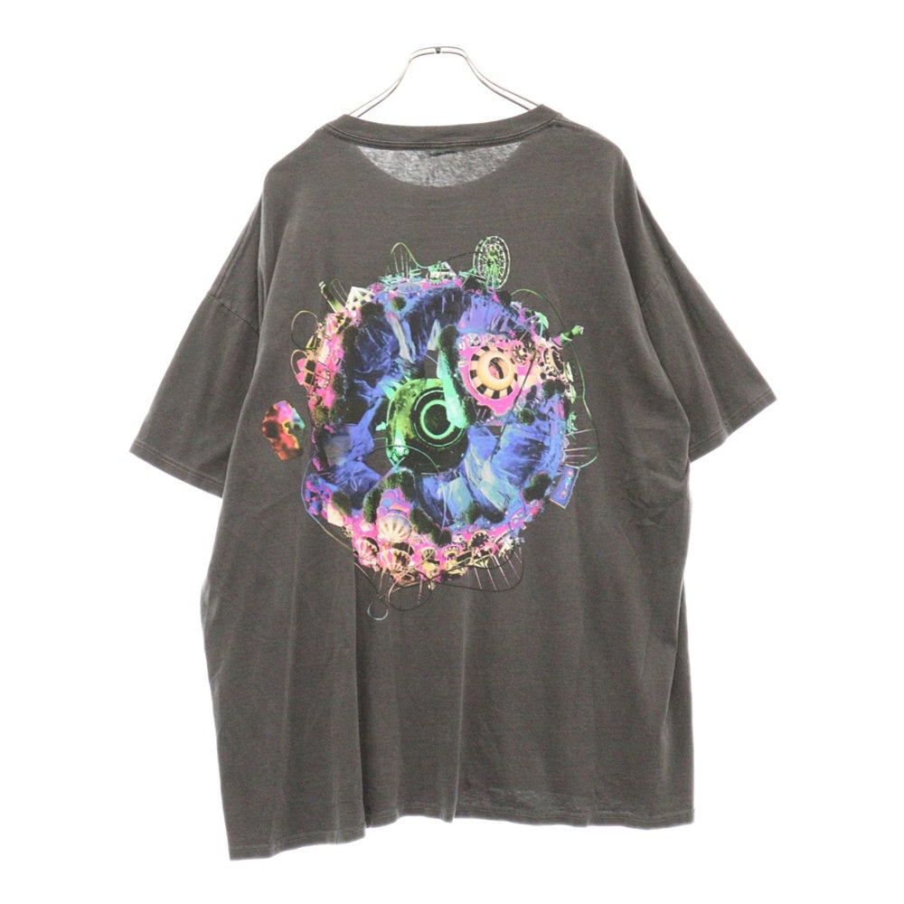 TRAVIS SCOTT(トラヴィススコット) CACTUS JACK ASTRO NOMICAL アストロノミカル フロント プリント クルーネック 半袖Tシャツ カットソー グレー