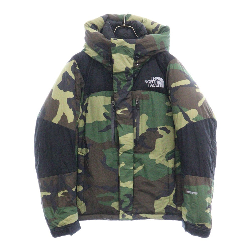 THE NORTH FACE(ザノースフェイス) NOVELTY BALTRO LIGHT JACKET WOODLAND CAMO ノベルティ バルトロライト ダウンジャケット ウッドランド カモ グリーン ND91515