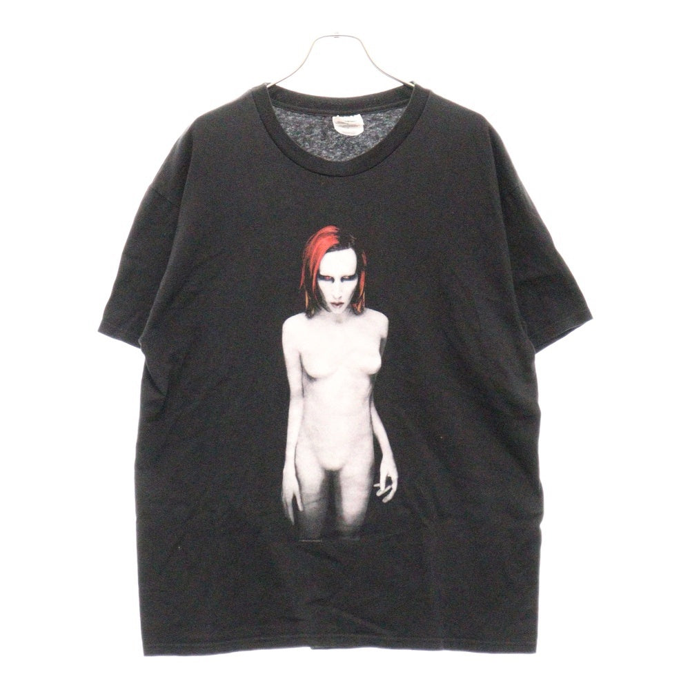VINTAGE(ヴィンテージ) 90S VINTAGE MARILYN MANSON MECHANICAL ANIMALS マリリンマンソン プリント半袖カットソー ヴィンテージTシャツ ブラック