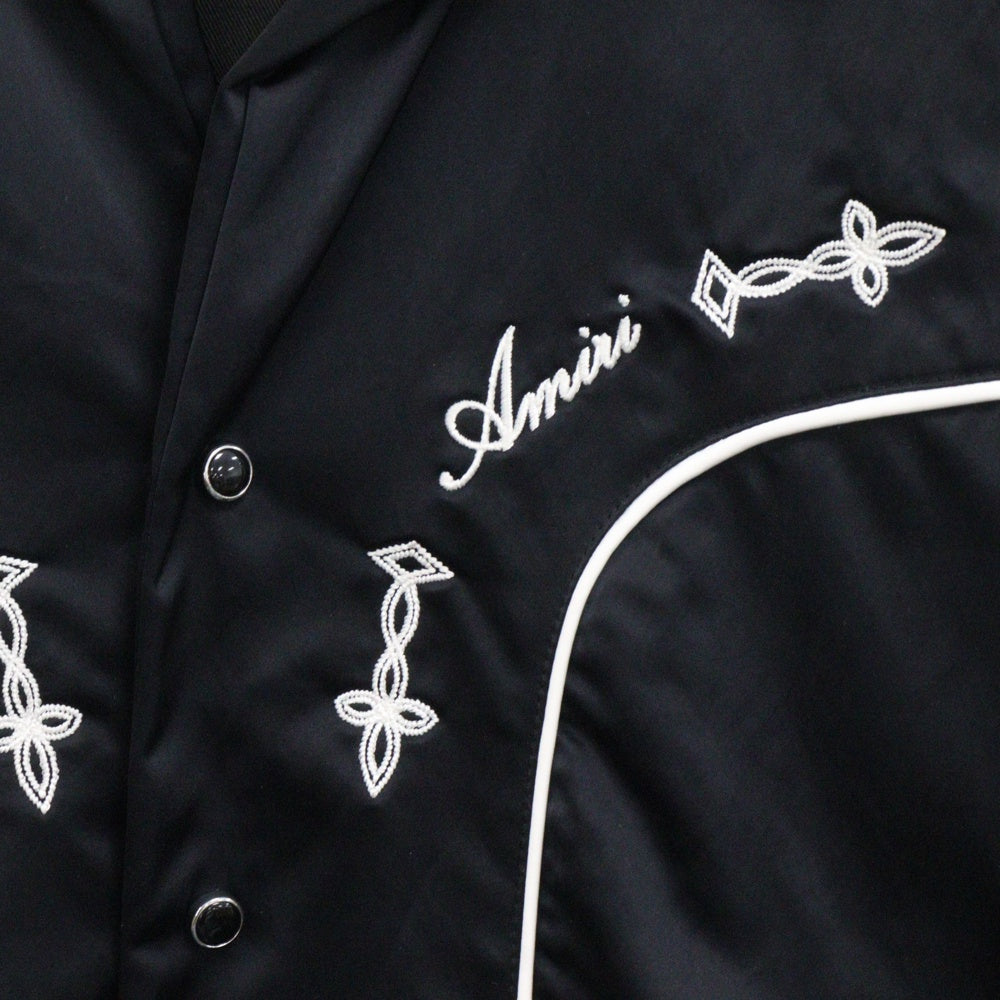 AMIRI(アミリ) JOHNNY JACKET ジョニー刺繍 ロゴ ジャケット ブラック