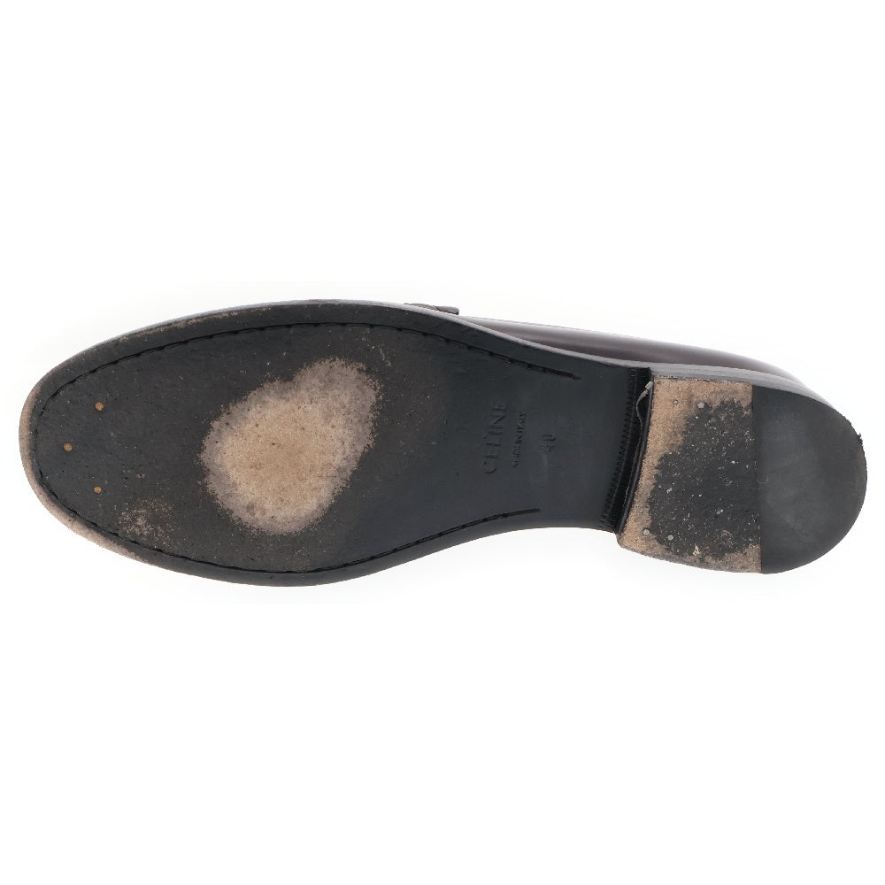 CELINE(セリーヌ) LUCO TRIOMPHE LOAFER ルコ トリオンフ ロゴバックル ローファー レザーシューズ ブラウン 334773602C 28BD