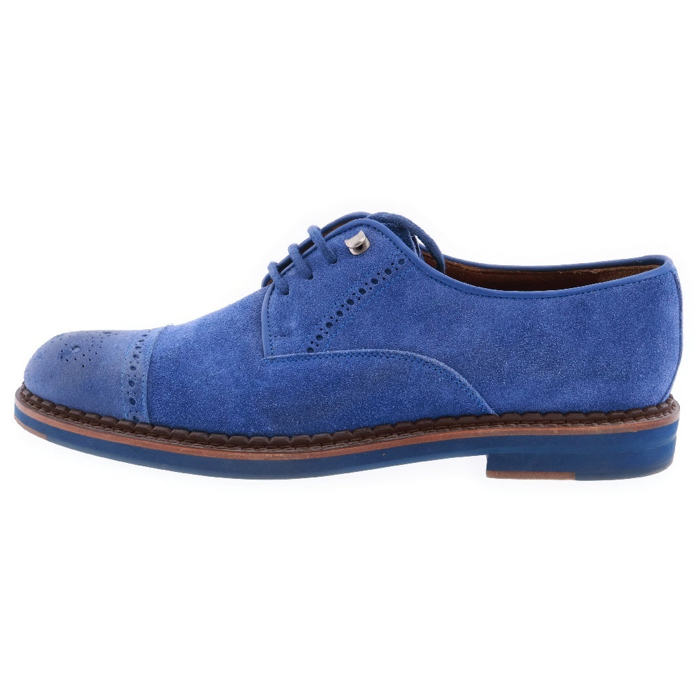 JIMMY CHOO(ジミーチュウ) SOFT SUEDE WITH WAXE ソフト スエード ウィズ ワックス レースアップ ドレスシューズ ローファー ネイビー132SADDLER