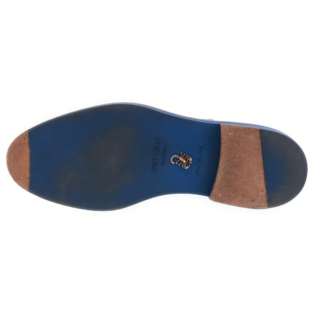 JIMMY CHOO(ジミーチュウ) SOFT SUEDE WITH WAXE ソフト スエード ウィズ ワックス レースアップ ドレスシューズ ローファー ネイビー132SADDLER