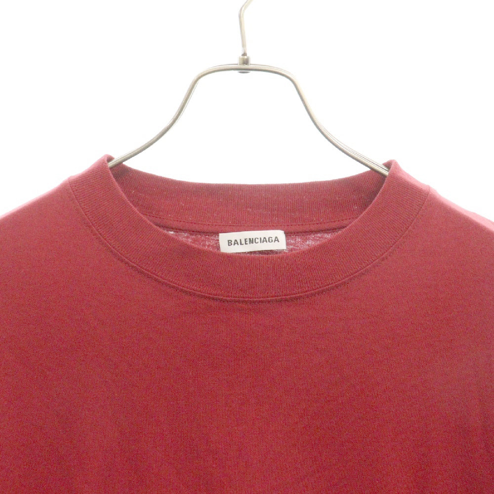 BALENCIAGA(バレンシアガ) レイヤードオーバーサイズカットソー 袖チェック切替 ベスト無し 556241