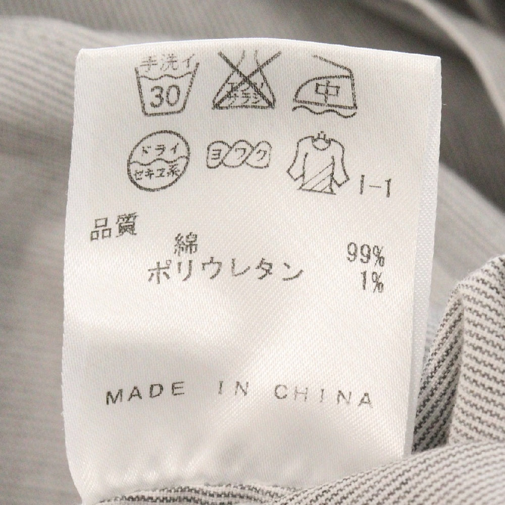 Calvin Klein(カルバンクライン) コットン 比翼 スプリング テーラードジャケット グレー