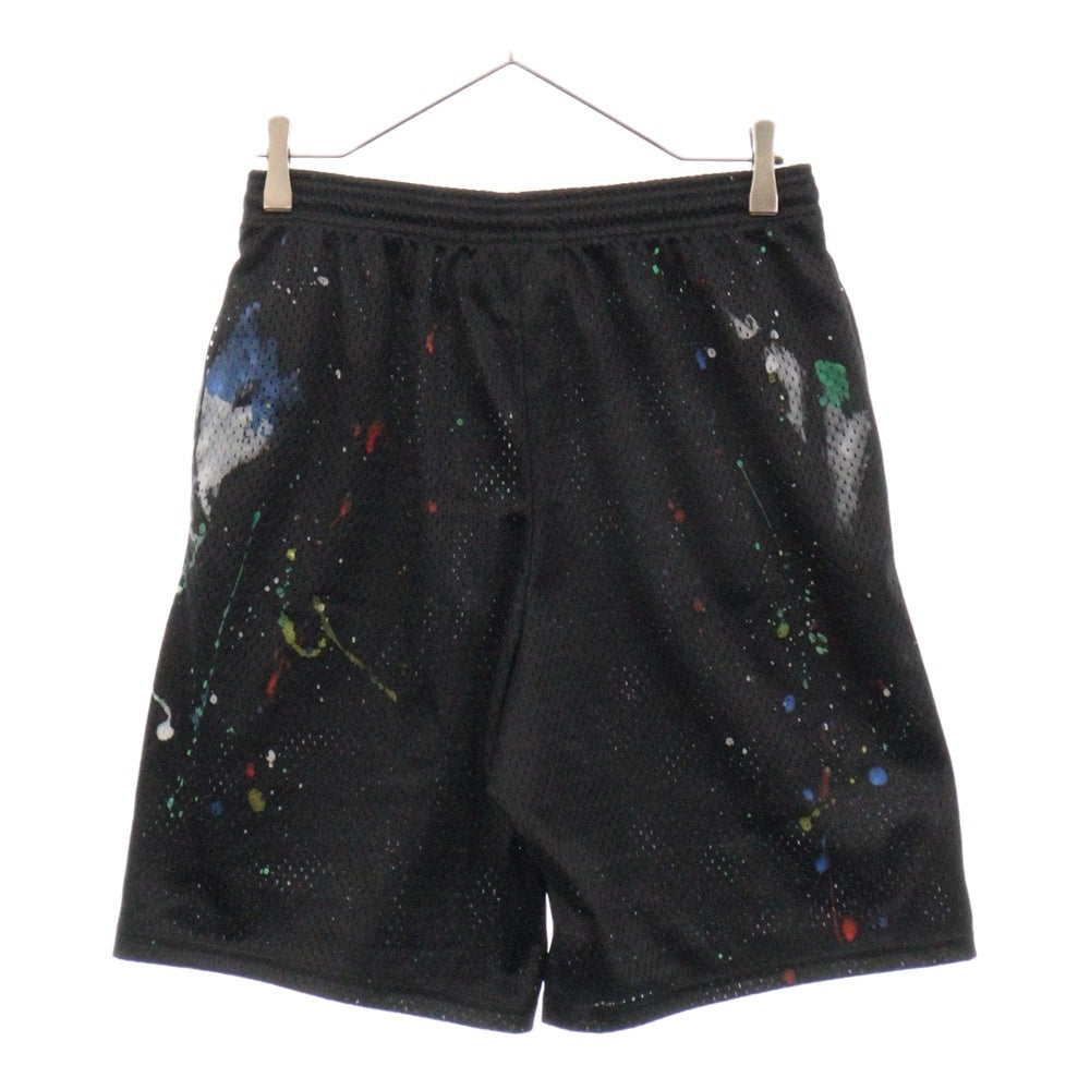 MINDSEEKER(マインドシーカー) HAND PAINT GYM SHORTS ハンドペイント ジム メッシュ ショーツ ハーフパンツ ブラック