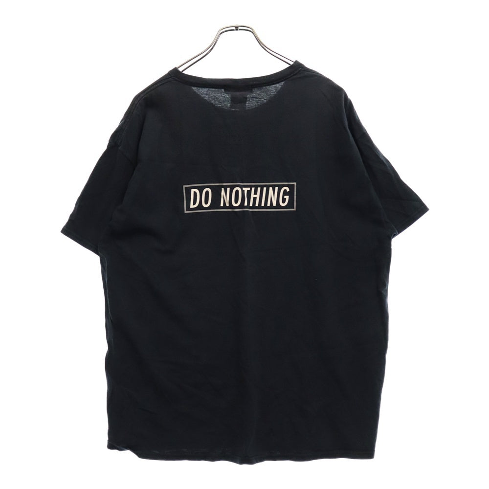 Do Nothing Congress(ドゥー ナッシング コングレス) FASHION COLD WAR ファッション コールド ウォー プリント クルーネック 半袖Tシャツ カットソー ネイビー