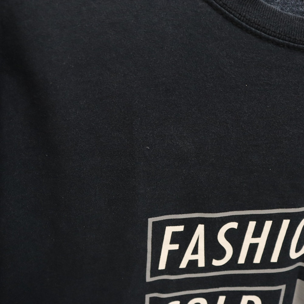 Do Nothing Congress(ドゥー ナッシング コングレス) FASHION COLD WAR ファッション コールド ウォー プリント クルーネック 半袖Tシャツ カットソー ネイビー