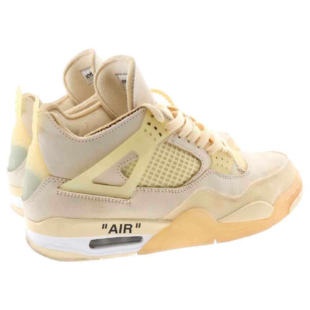 NIKE(ナイキ) ×OFF-WHITE WMNS AIR JORDAN 4 SP SAIL オフホワイト ウィメンズ エアジョーダン4 SP スニーカー セイル アイボリー US9.5/26.5cm CV9388-100