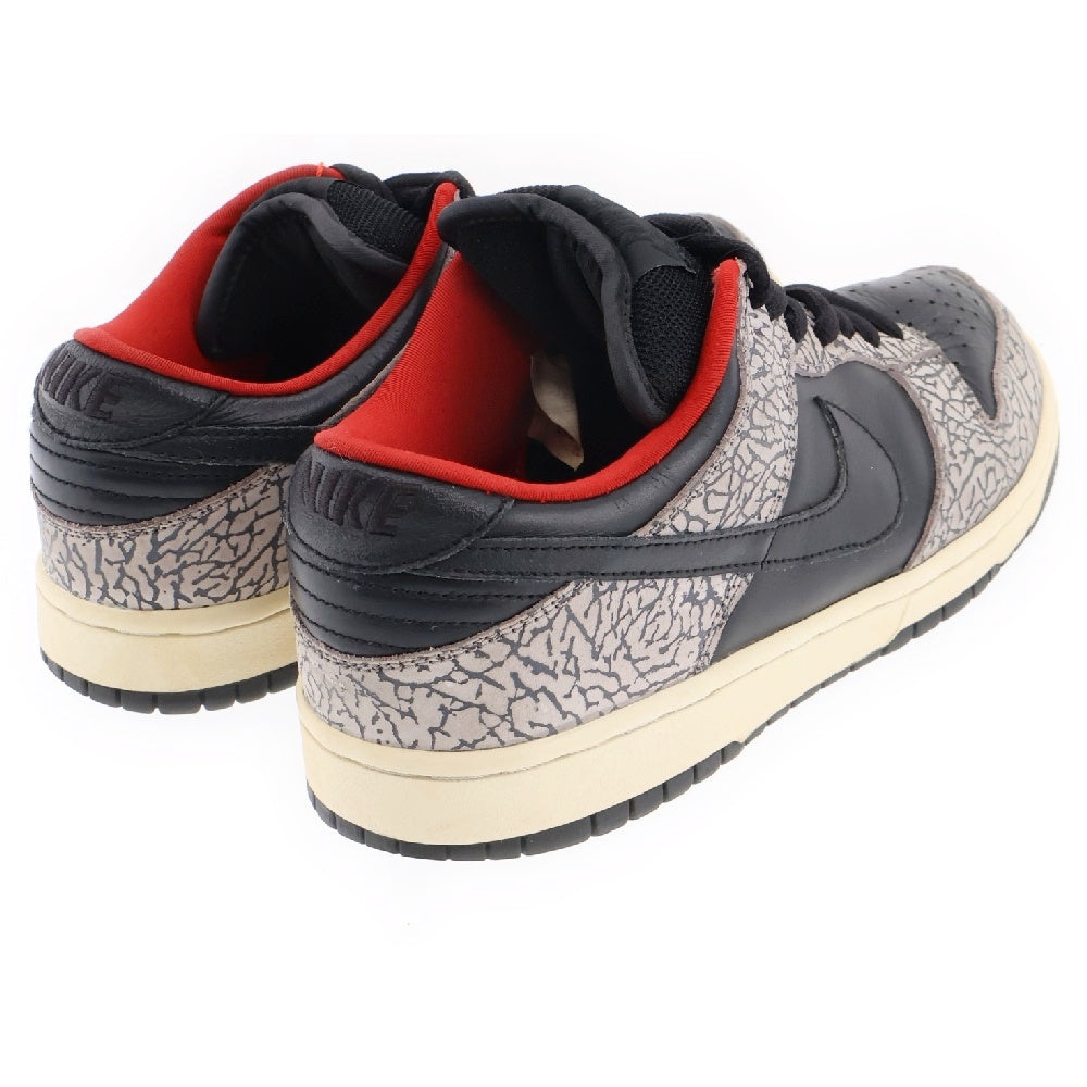 NIKE SB(ナイキエスビー) 【観賞用2002年製】 ×supreme DUNK LOW Black Cement Safari シュプリーム ダンク ブラックセメント サファリ ローカットスニーカー 304292-131