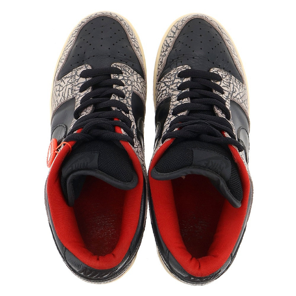 NIKE SB(ナイキエスビー) 【観賞用2002年製】 ×supreme DUNK LOW Black Cement Safari シュプリーム ダンク ブラックセメント サファリ ローカットスニーカー 304292-131