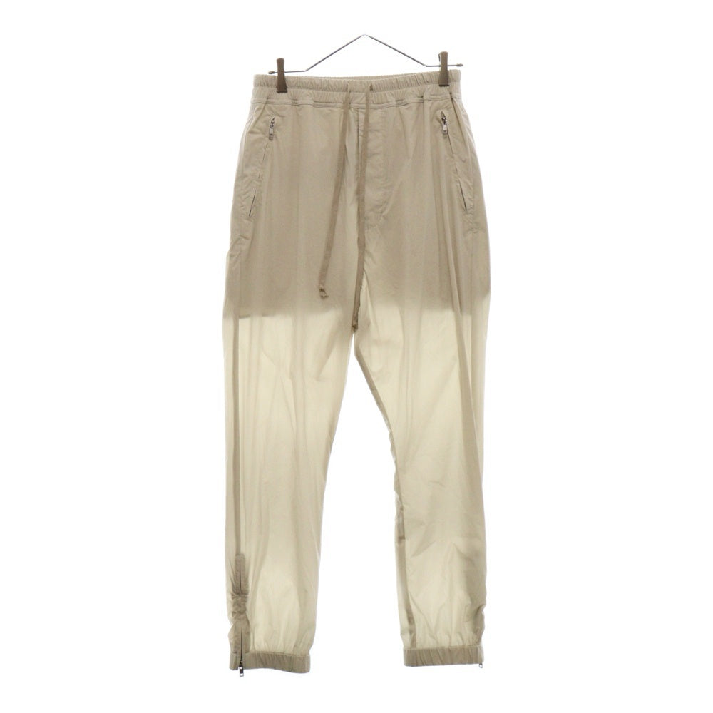 Rick Owens(リックオウエンス) 19SS Track Pants ドローストリング ナイロン トラック ジョガーパンツ オイスター アイボリー RU19S2388-NBS