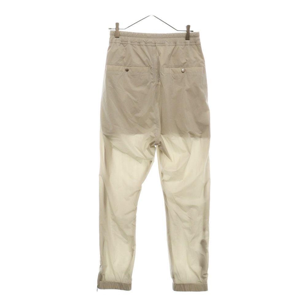 Rick Owens(リックオウエンス) 19SS Track Pants ドローストリング ナイロン トラック ジョガーパンツ オイスター アイボリー RU19S2388-NBS