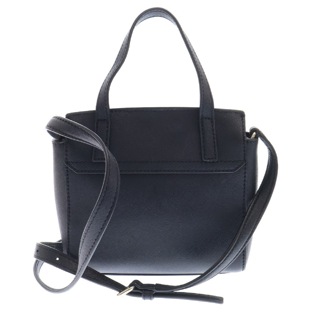 Kate Spade(ケイトスペード) Laurel Way Alisanne Satchel ロゴプレート付レザーショルダーバッグ ハンド ブラック レディース