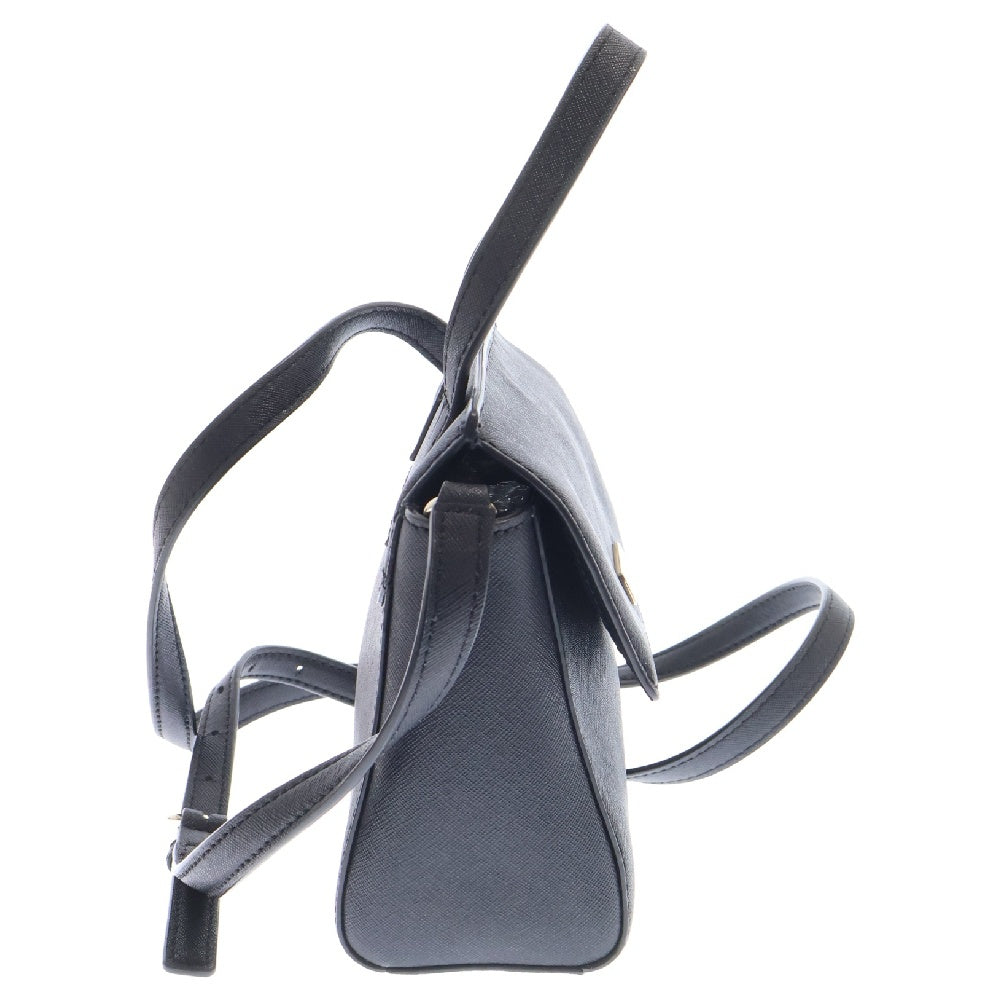 Kate Spade(ケイトスペード) Laurel Way Alisanne Satchel ロゴプレート付レザーショルダーバッグ ハンド ブラック レディース