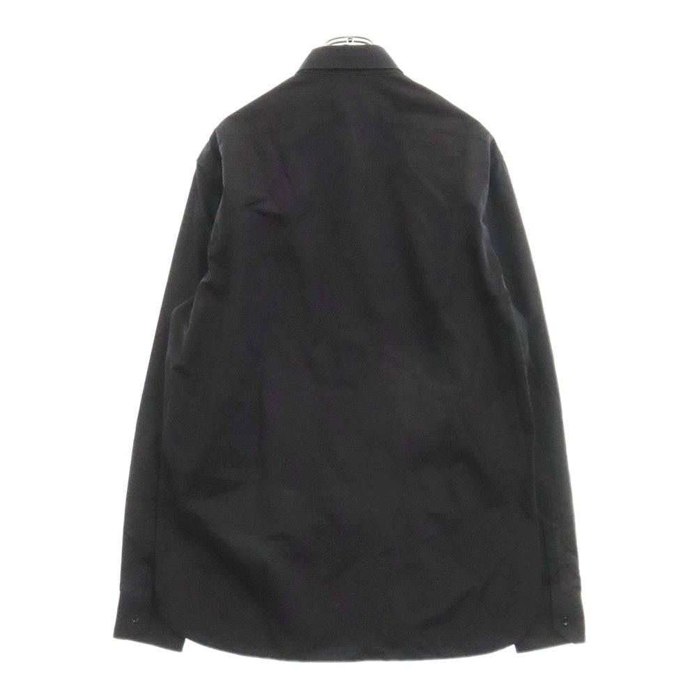 SAINT LAURENT PARIS(サンローランパリ) コットン長袖シャツ 比翼ボタンダウン ブラック 612547 Y216W
