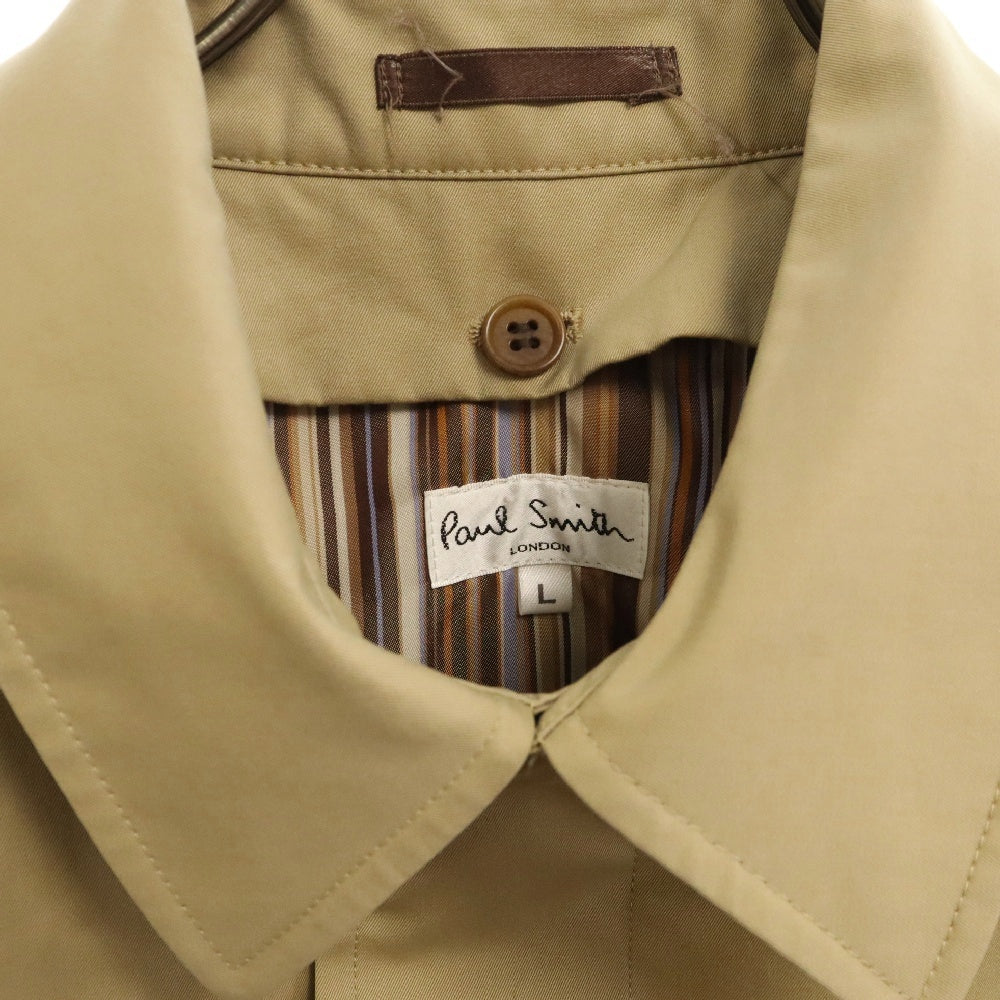 Paul Smith(ポールスミス) ライナー付きステンカラー比翼トレンチコート ベージュ