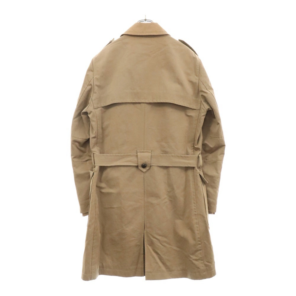 DOLCE & GABBANA(ドルチェアンドガッバーナ) 裏地 DGロゴ キルティング コットン ロング トレンチコート ライトブラウン G0135T