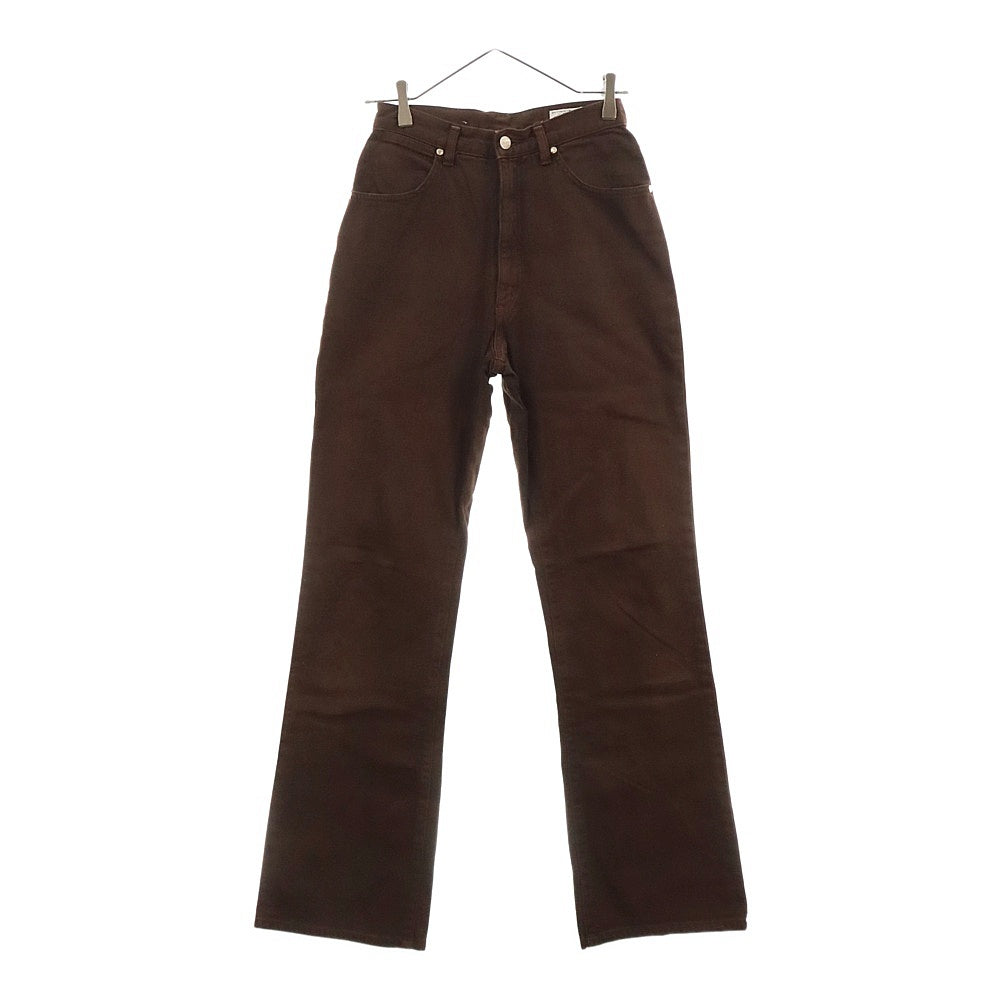 Wrangler(ラングラー) WESTERN STYLE ウエスタンスタイル デニム フレアパンツ ブラウン レディース