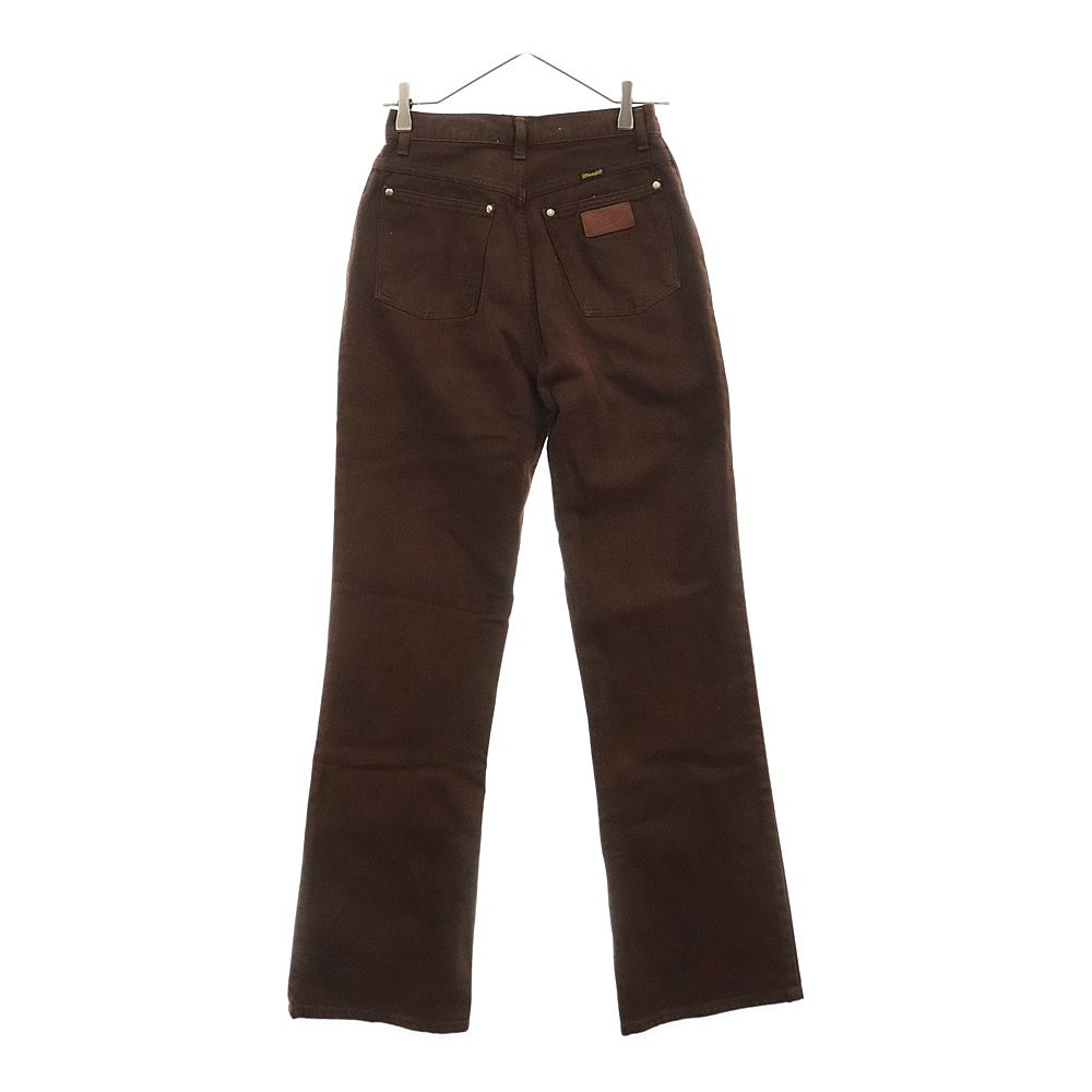 Wrangler(ラングラー) WESTERN STYLE ウエスタンスタイル デニム フレアパンツ ブラウン レディース