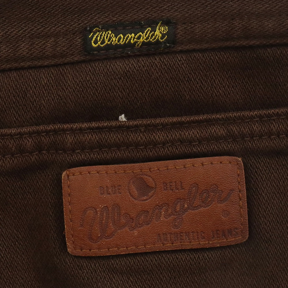 Wrangler(ラングラー) WESTERN STYLE ウエスタンスタイル デニム フレアパンツ ブラウン レディース