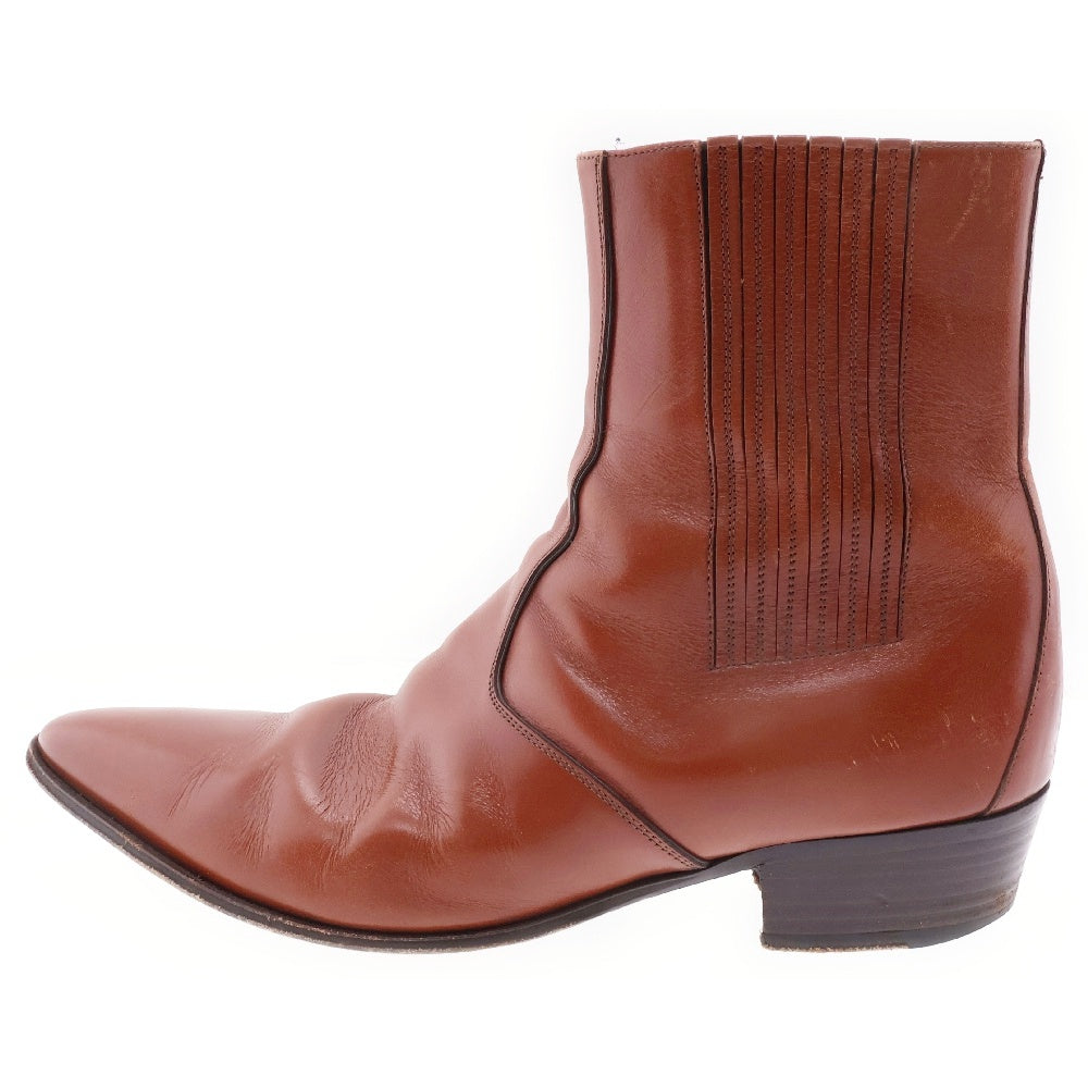 CELINE(セリーヌ) JACNO BOOTS ジャクノ レザー サイドゴアブーツ ブラウン