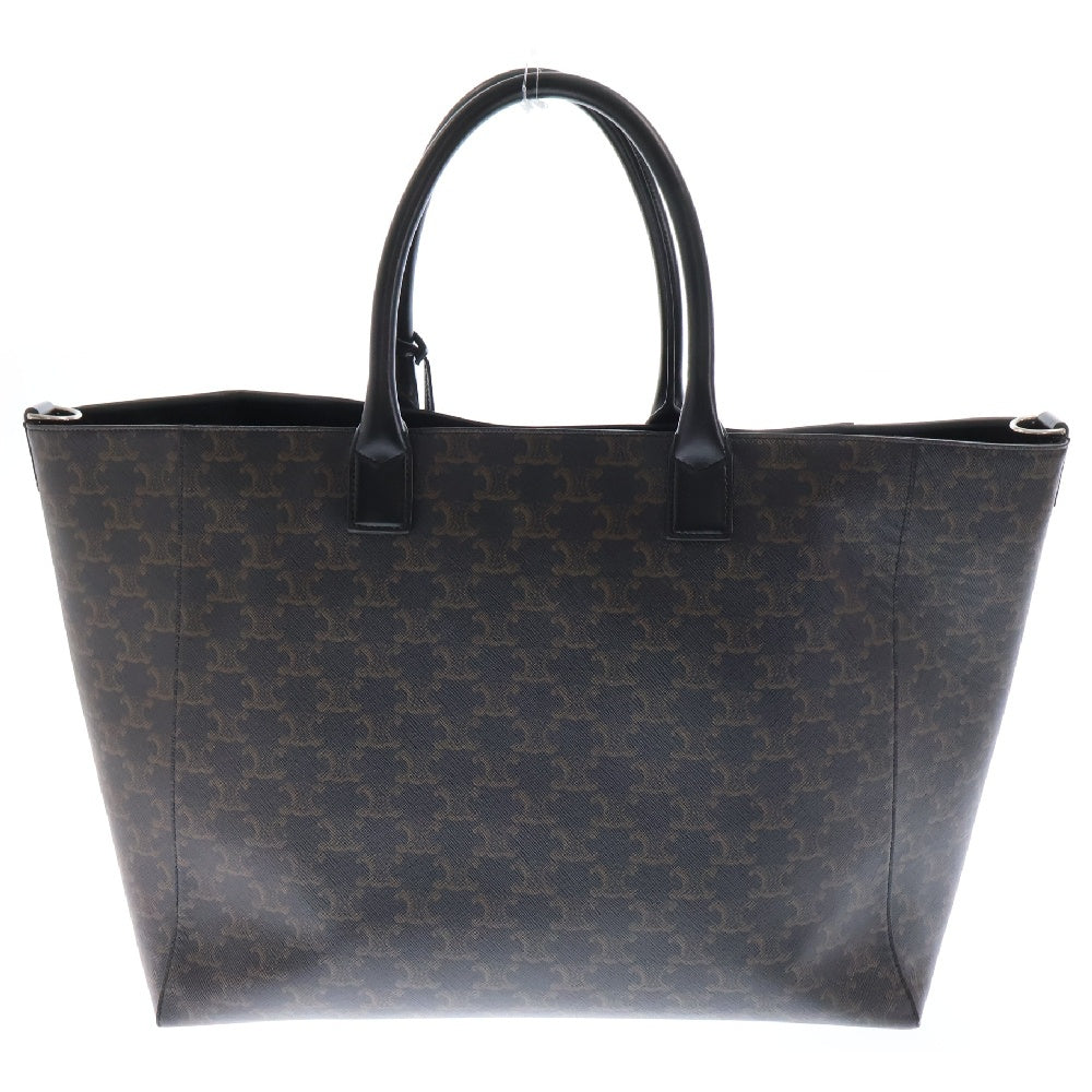 CELINE(セリーヌ) ラージ カバ トリオンフキャンバス カーフスキン レザー ハンドバック 115872FRC ブラウン