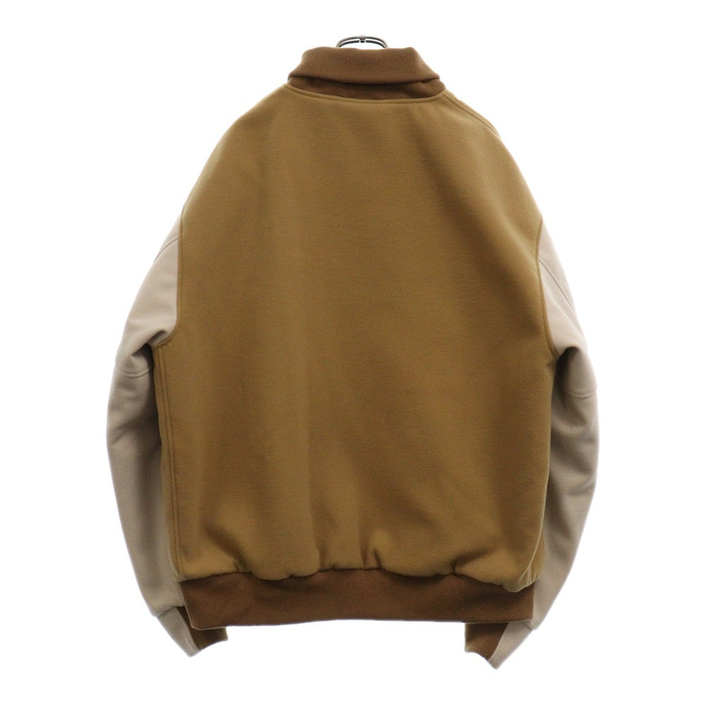 DESCENDANT(ディセンダント) 21AW SQUAD VARSITY JACKET ウール スクワッド バーシティジャケット スタジャン ベージュ 212WVDS-JKM01