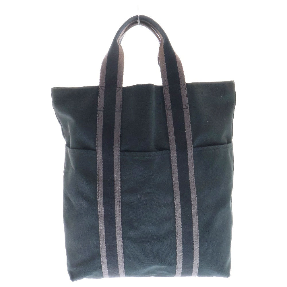 HERMES(エルメス) フールトゥ カバス トートバッグ ハンドバッグ ブラック/グレー