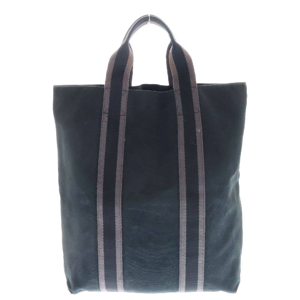 HERMES(エルメス) フールトゥ カバス トートバッグ ハンドバッグ ブラック/グレー