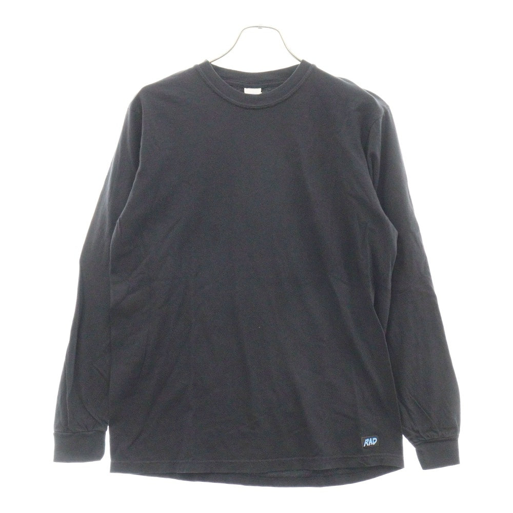 RADIALL(ラディアル) 24SS FLASH CREW NECK T-SHIRT L/S バックプリントロングスリーブTシャツ 長袖 ブラック RAD-24SS-CUT018