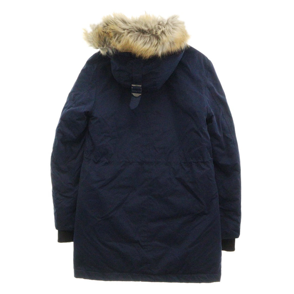 TOMMY JEANS(トミージーンズ) フーデッド 裏地ボア切替 中綿 ジップアップジャケット ネイビー