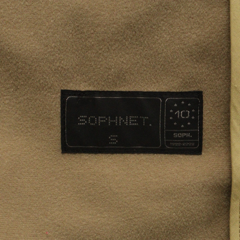 SOPHNET.(ソフネット) 玉虫カラー ナイロン混トレンチコート ベージュ SOPH-89021