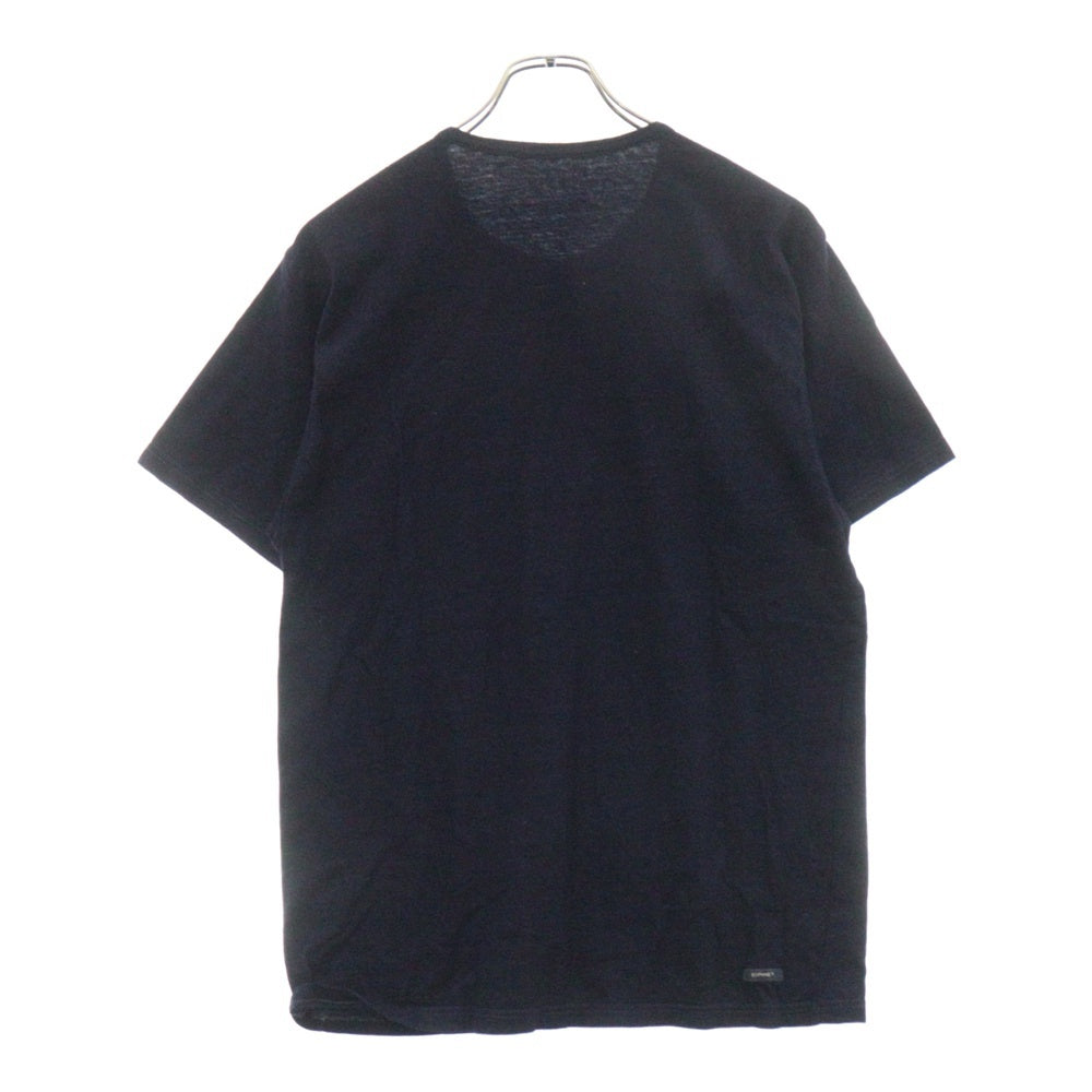 SOPHNET.(ソフネット) ペイズリーポケット インディゴ染め半袖Tシャツ ネイビー SOPH-180079