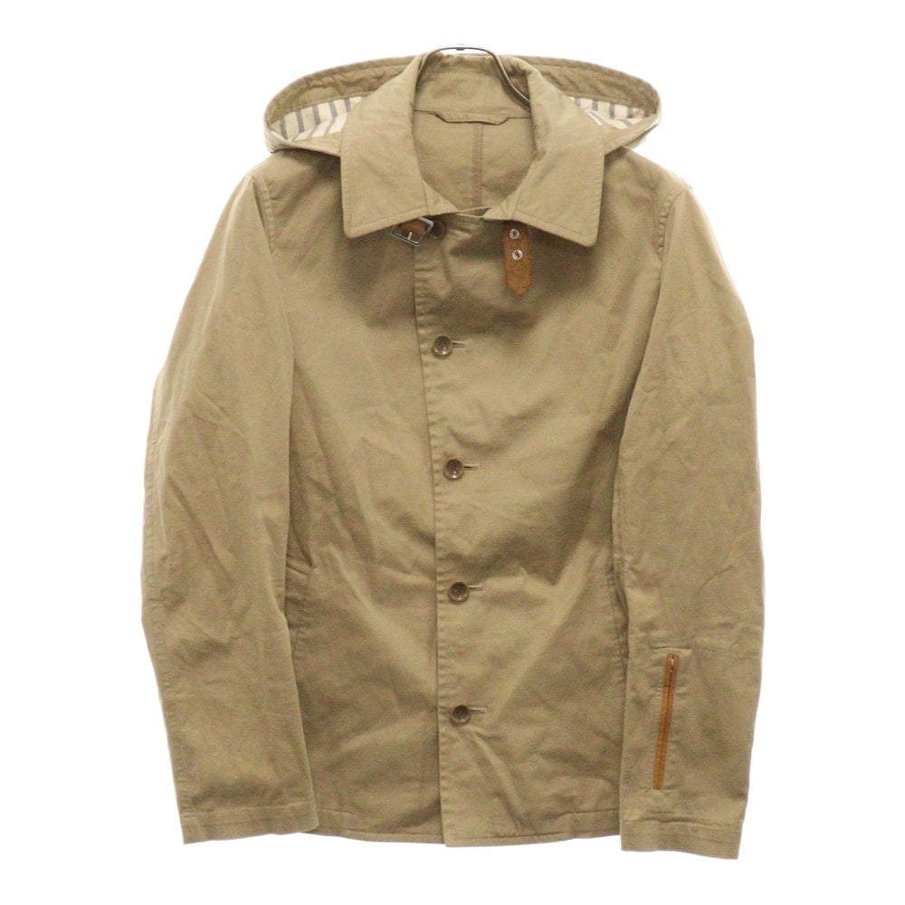 SOPHNET.(ソフネット) フード脱着コットンショートジャケット ベージュ