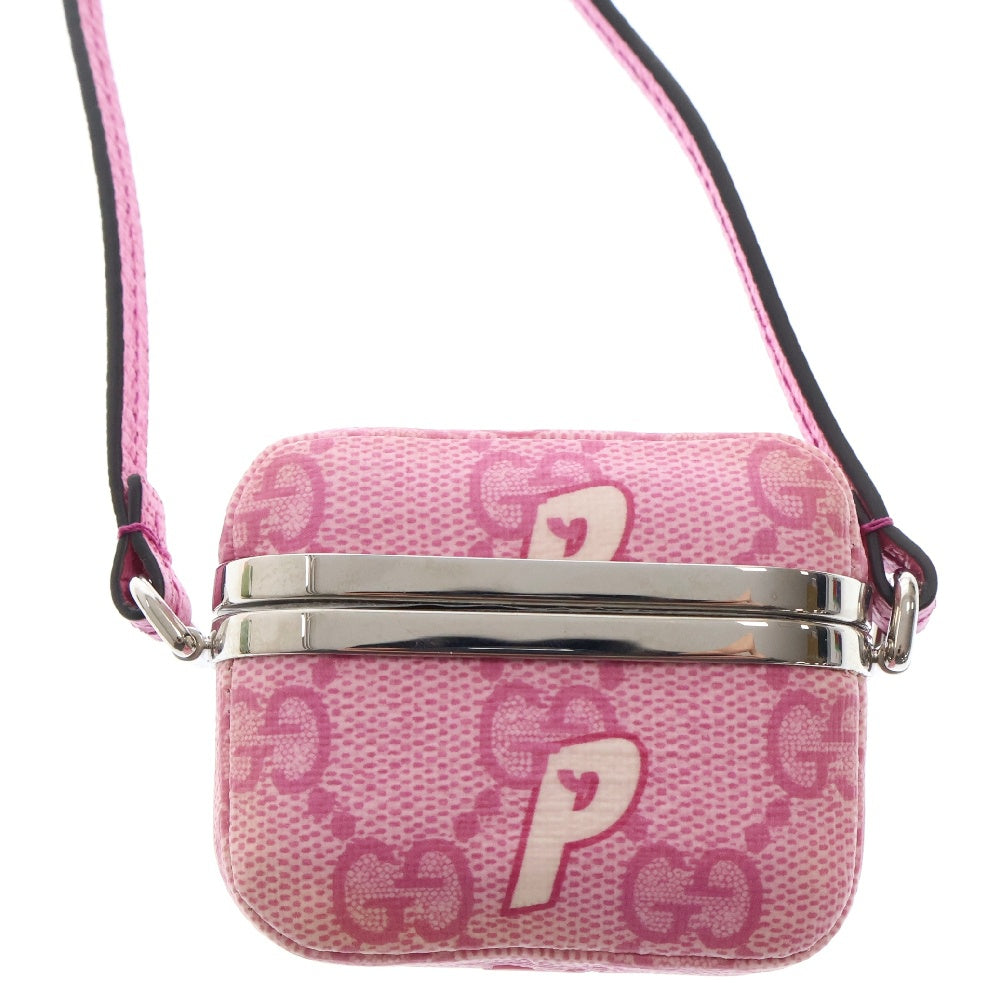 GUCCI(グッチ) ×PALACE Airpod Pro case GGスプリーム エアポッズプロケース ピンク